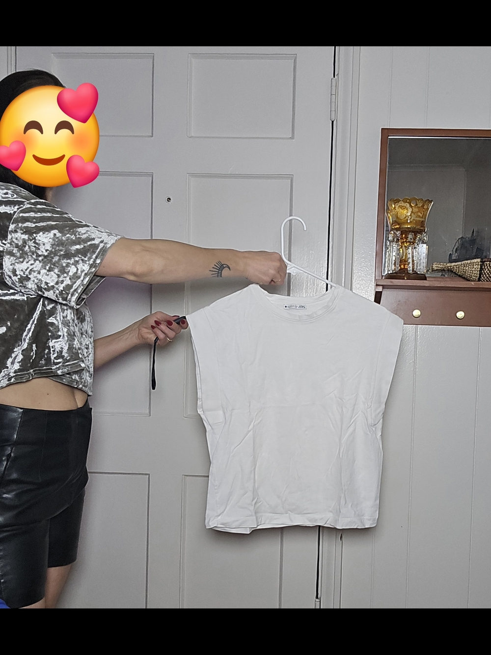 Zara White Sleeveless Tank Top